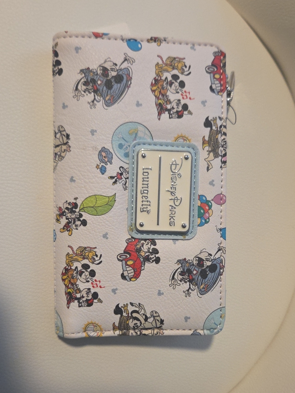 Disney White Mickey & Friends Printed Phone Wallet Wallet